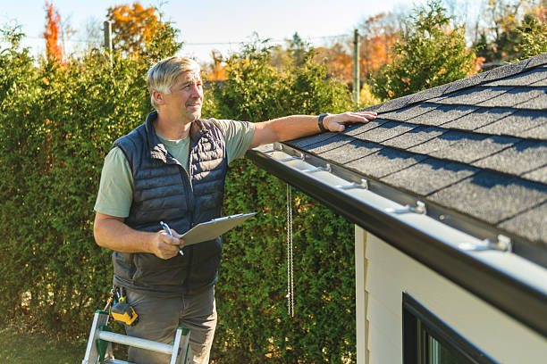 Professional Roof Inspection technician working in Swanville, MN